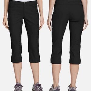 Eddie Bauer Rainier Capris Size 8 Black